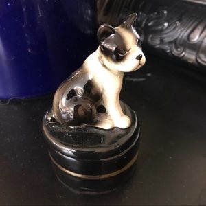 Boston Terrier trinket ring box